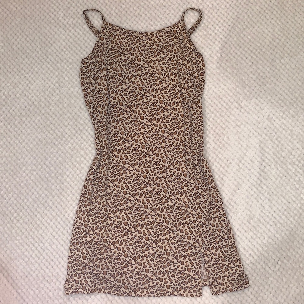 Cheetah print cami dress